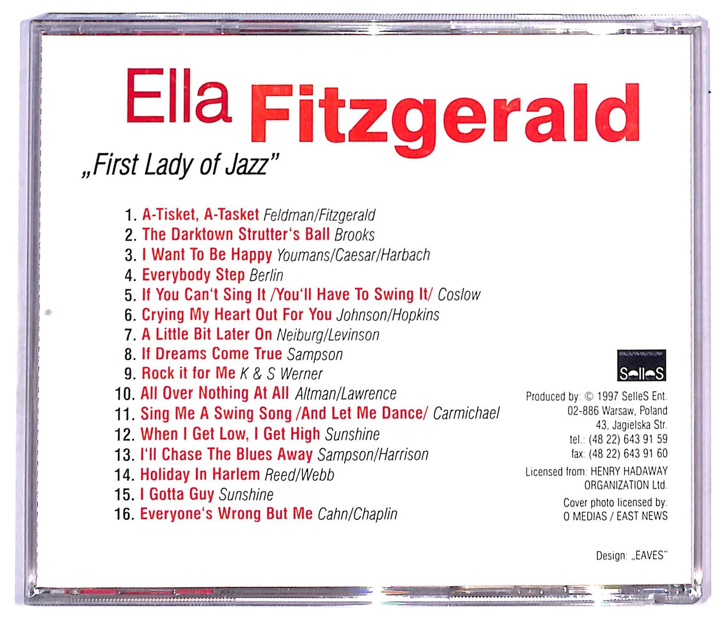 EBOND Ella Fitzgerald - First Lady Of Jazz CD CD091565