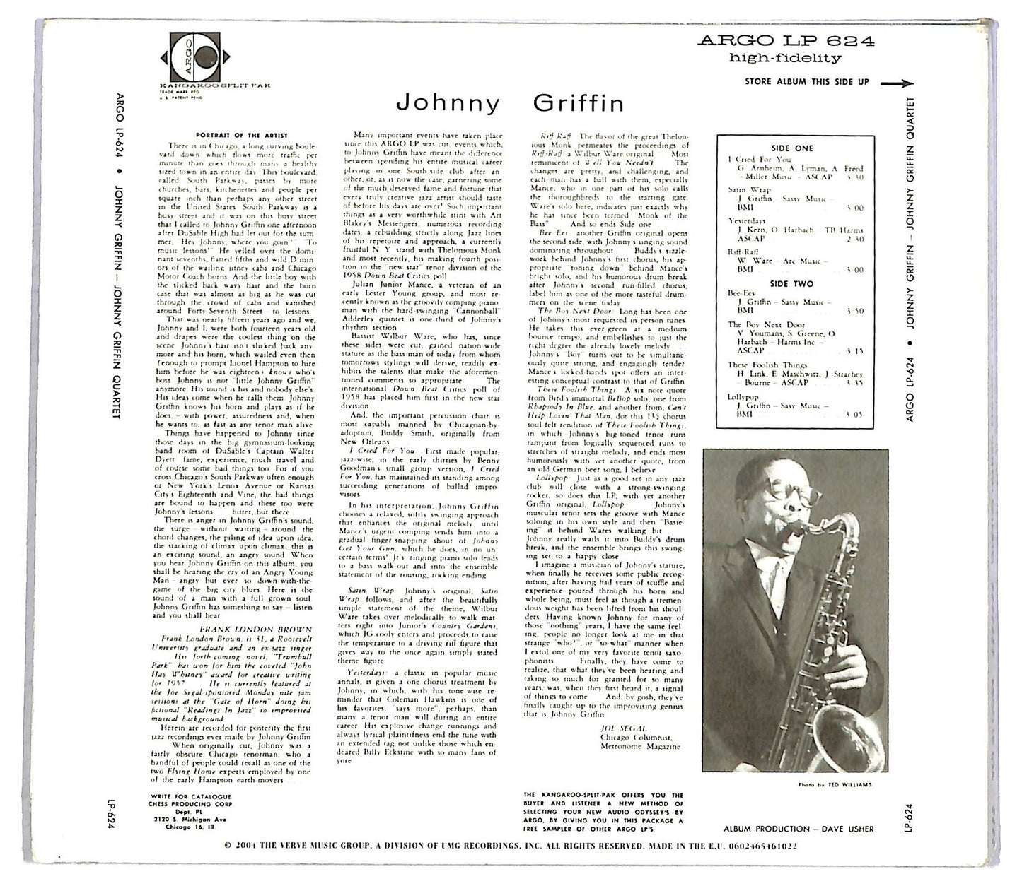 EBOND Johnny Griffin - Johnny Griffin CD CD091618