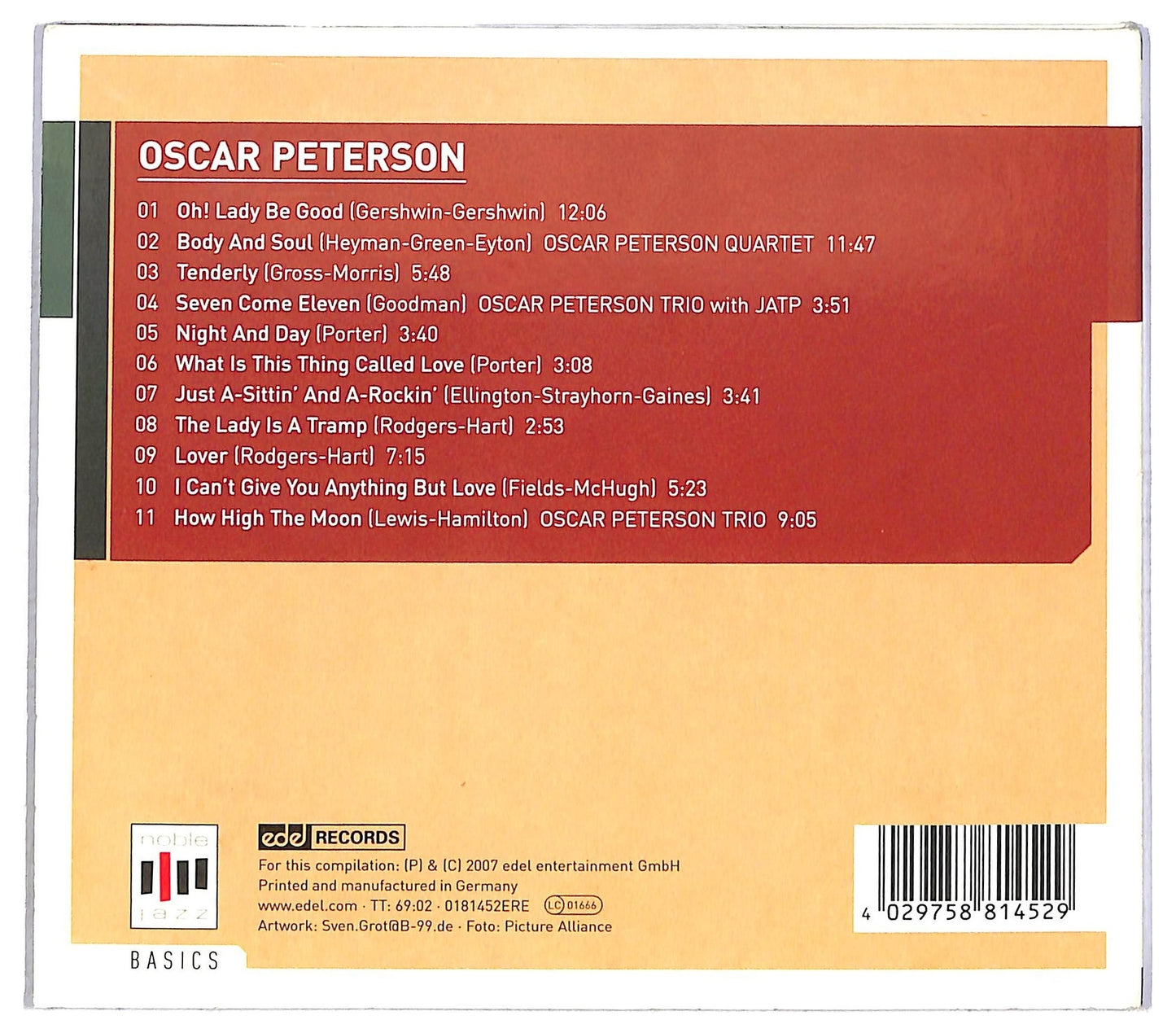EBOND Oscar Peterson - Night And Day CD CD091626