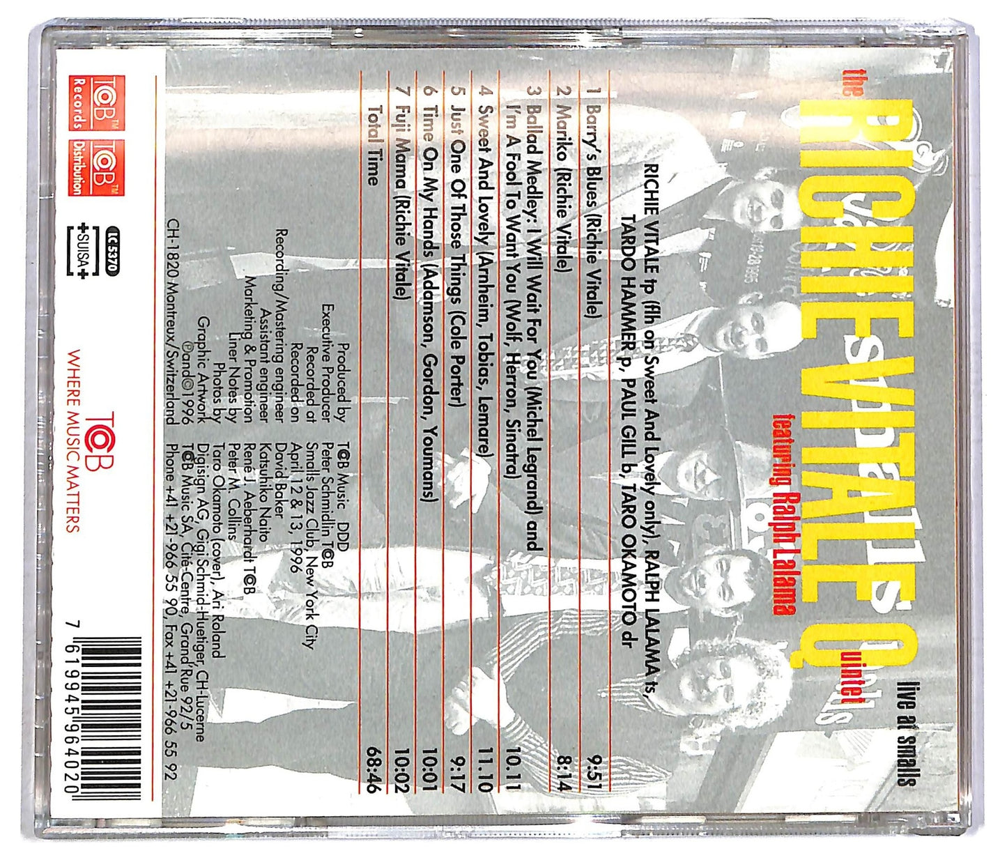 EBOND The Richie Vitale Quintet Feat Ralph Lalama - Live At Smalls CD CD091654