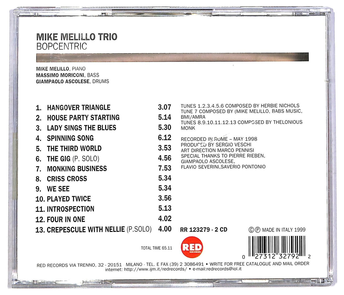 EBOND Mike Melillo Trio - Bopcentric CD CD091716
