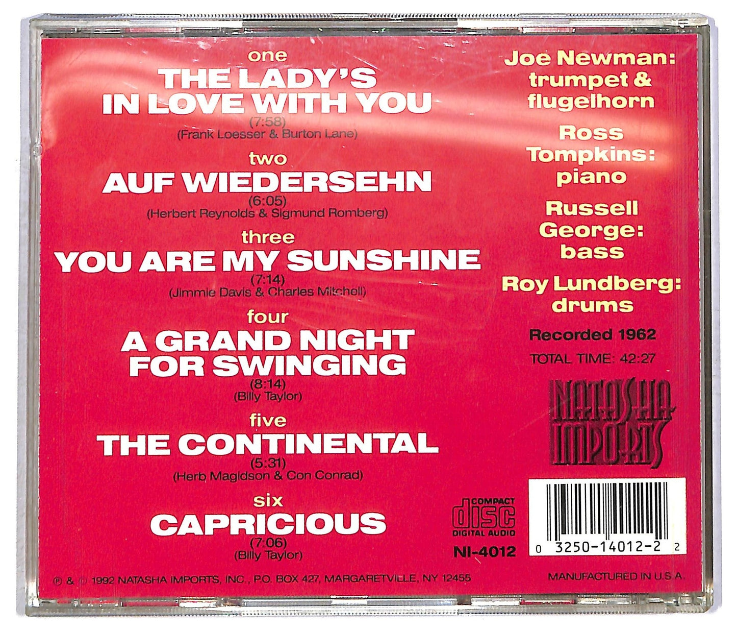 EBOND The Joe Newman Memorial Album - A Grand Night For Swinging CD CD091745