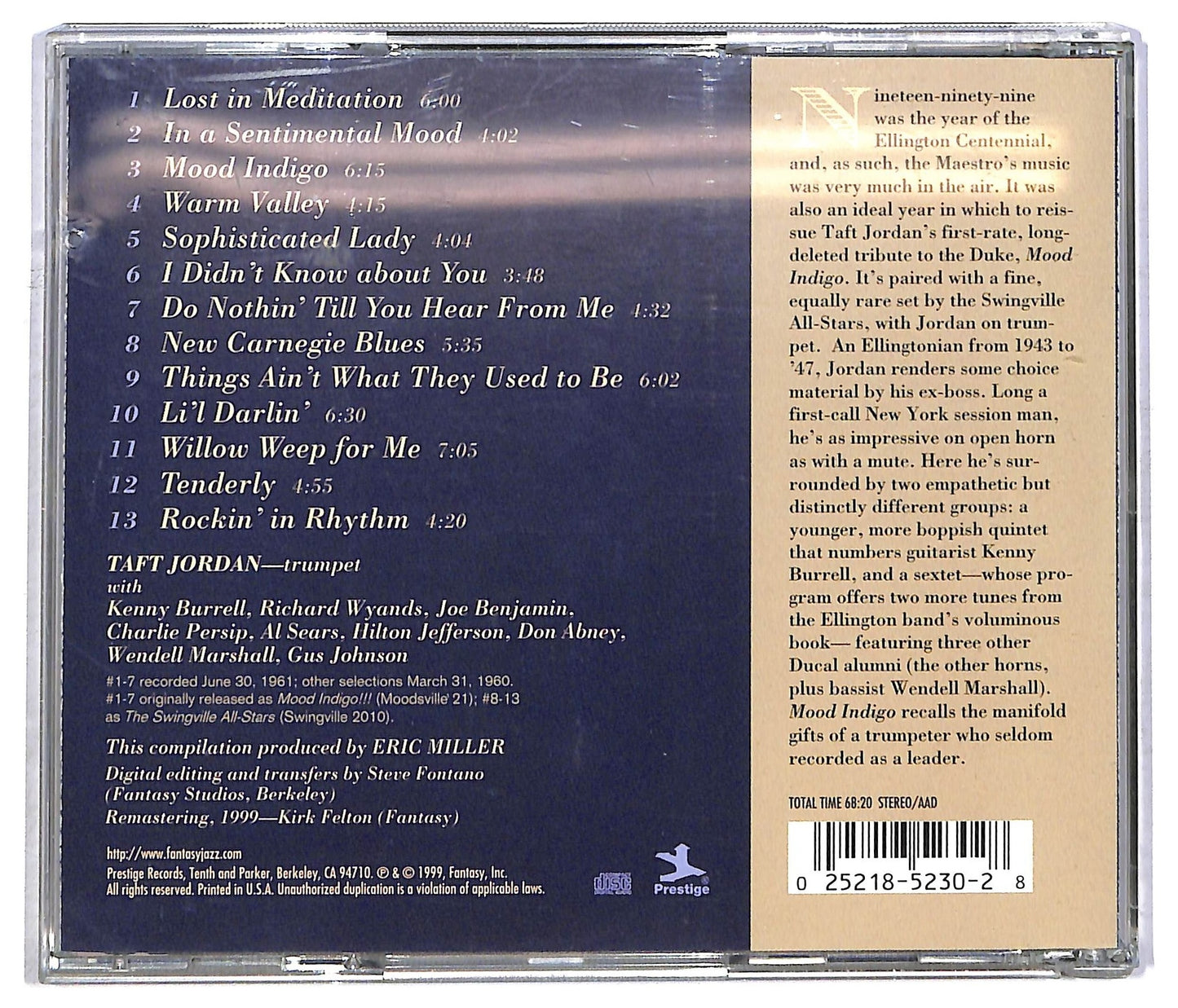 EBOND Taft Jordan - Mood Indigo CD CD091761