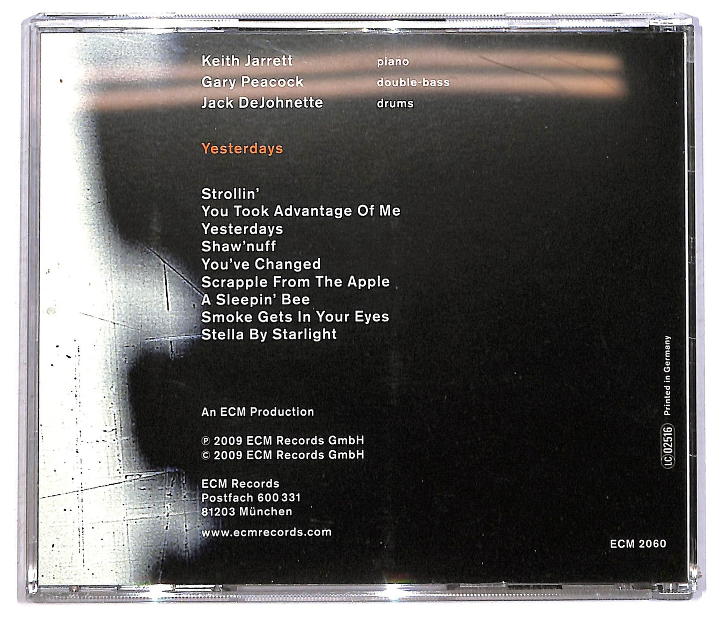 EBOND Keith Jarrett Gary Peacock Jack DeJohnette - Yesterdays CD CD091812