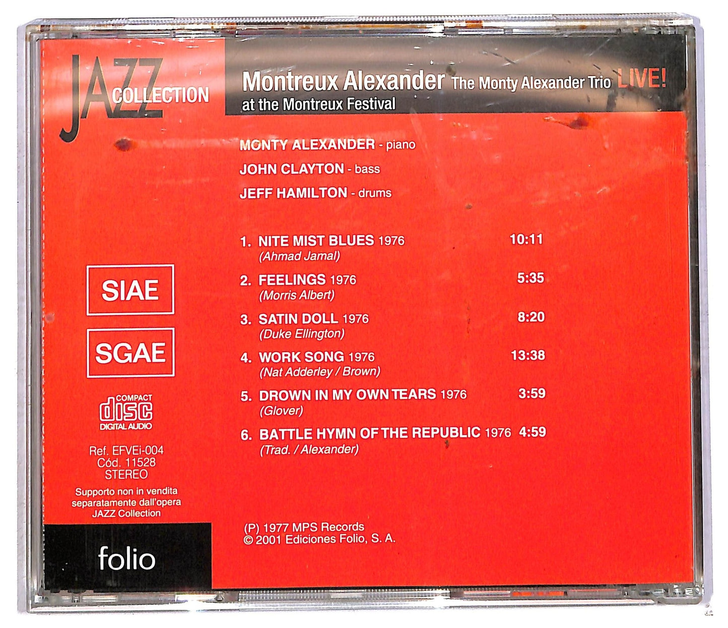 EBOND The Monty Alexander Trio - Montreux Alexander - Live! CD CD091846