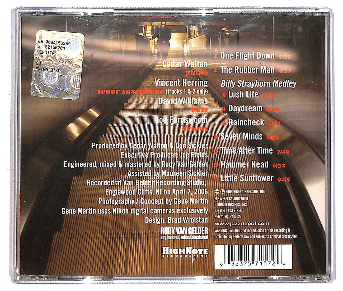 EBOND Cedar Walton - One Flight Down CD CD091854