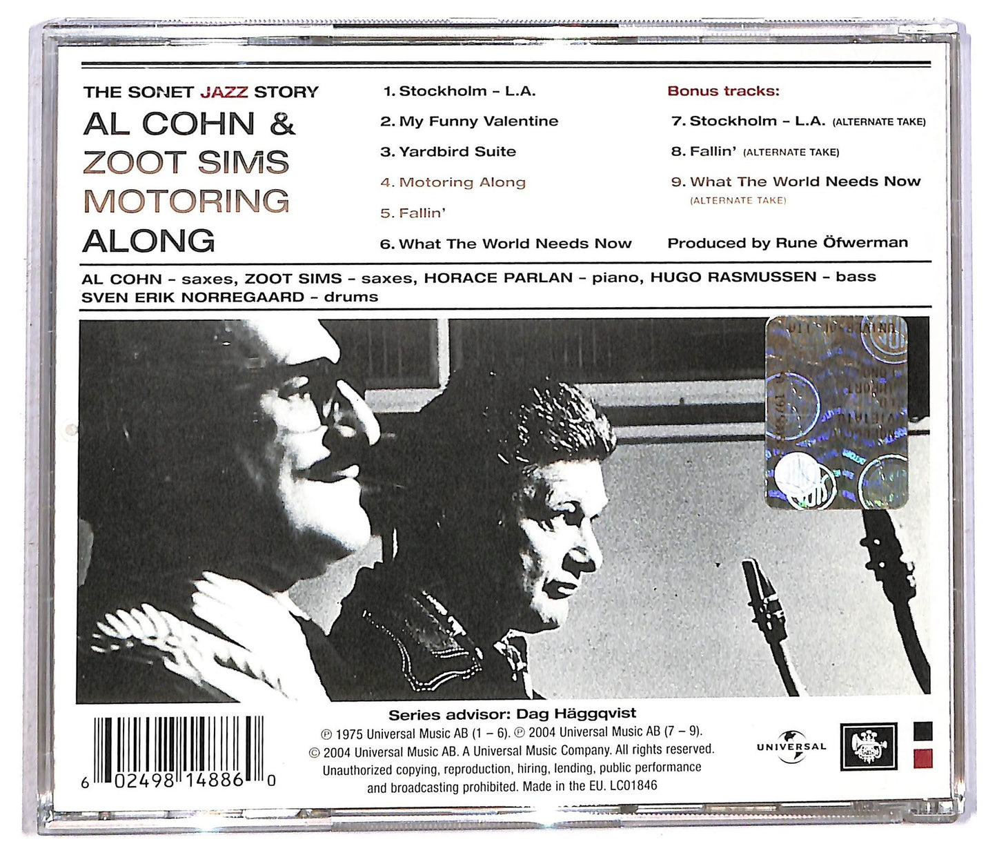 EBOND Al Cohn & Zoot Sims - Motoring Along CD CD091857
