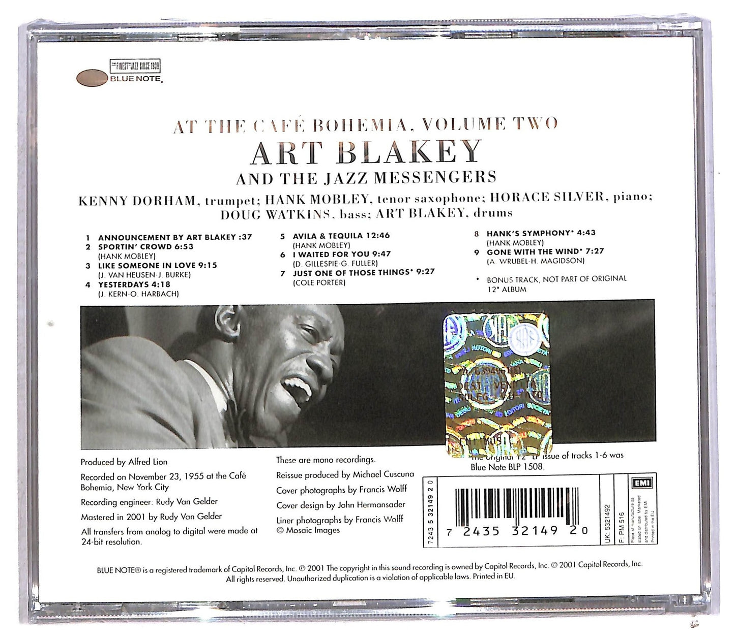 EBOND Art Blakey And The Jazz Messengers - At The Cafe Bohemia Volume Two CD CD091859