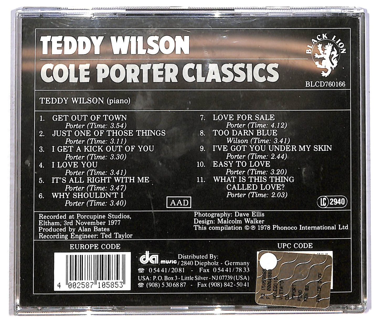 EBOND Teddy Wilson - Cole Porter Classics CD CD091864