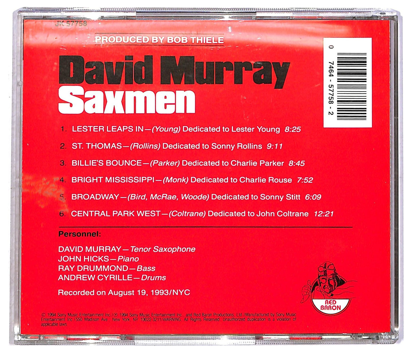 EBOND David Murray - Saxmen CD CD091905