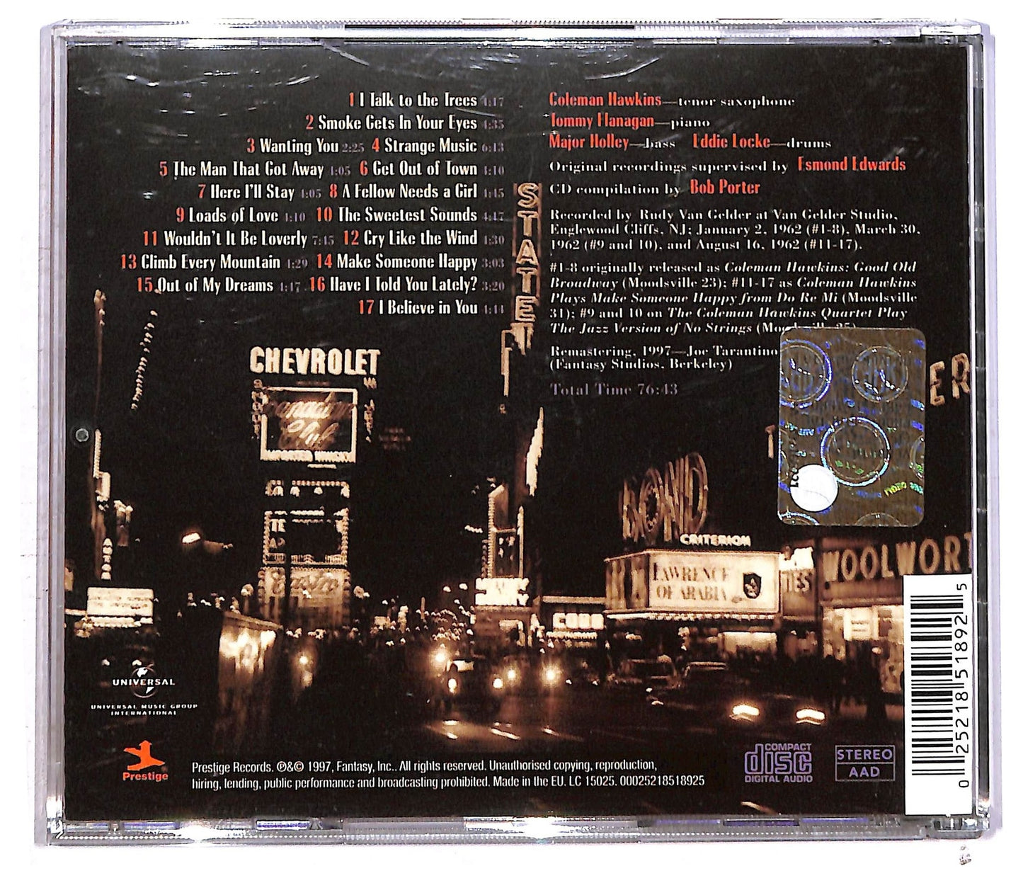 EBOND Coleman Hawkins - On Broadway CD CD091925