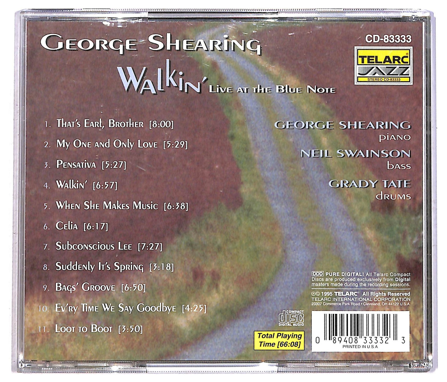 EBOND George Shearing Neil Swainson Grady Tate - Walkin' CD CD091929