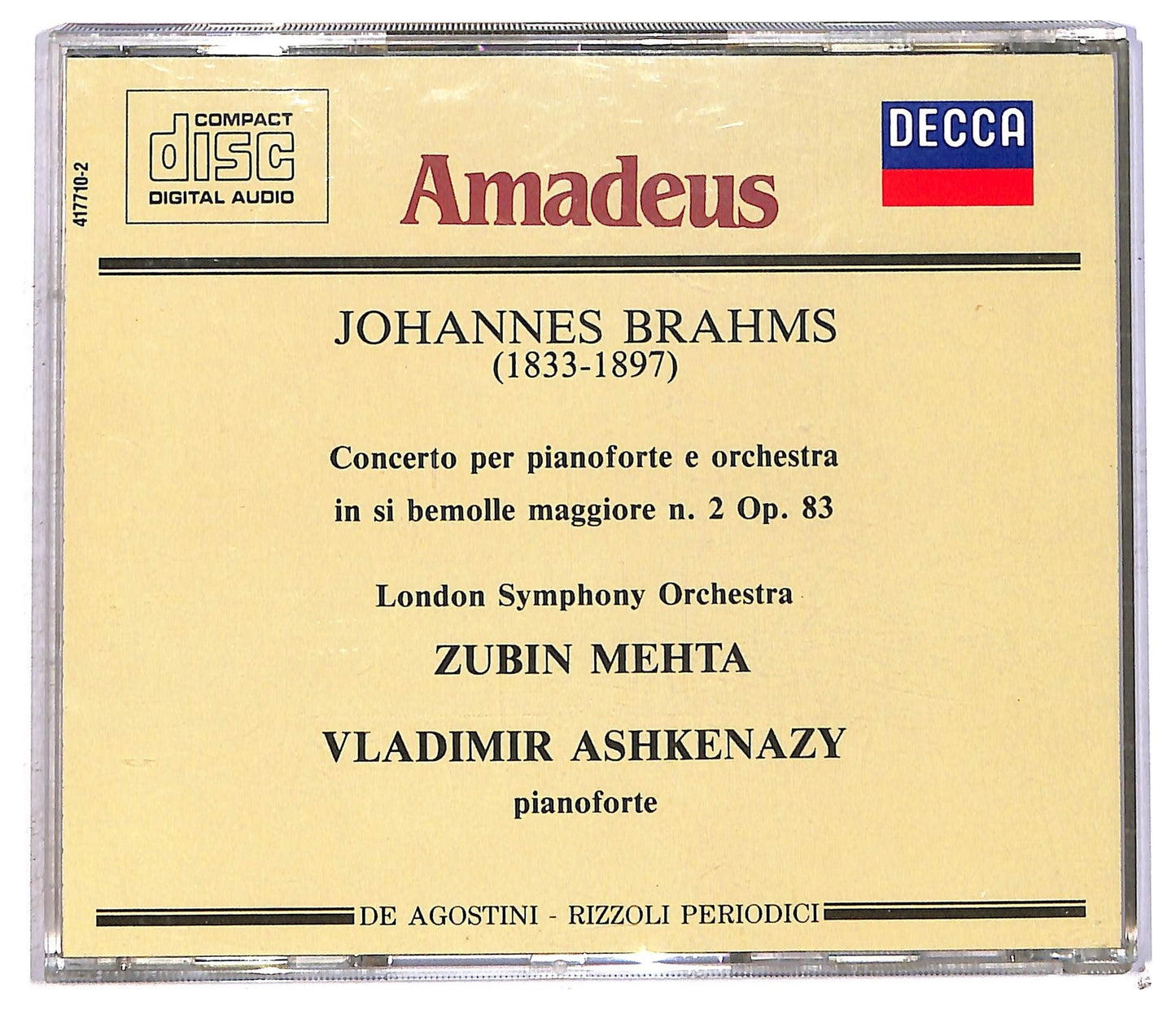 EBOND Johannes Brahms - Concerto N. 2 Per Pianoforte E Orchestra CD CD091945
