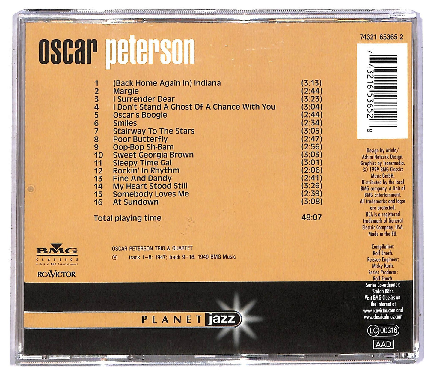 EBOND Oscar Peterson - Planet Jazz CD CD091958