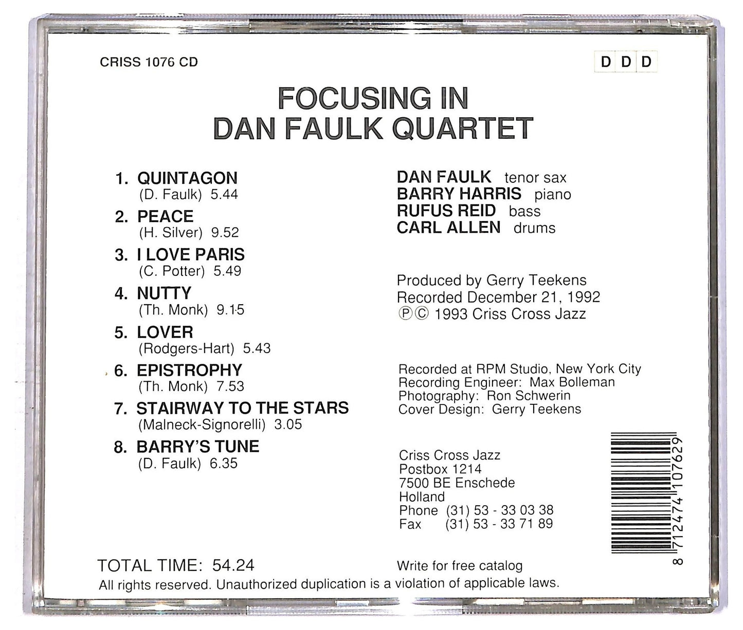 EBOND Dan Faulk - Focusing in CD CD091961