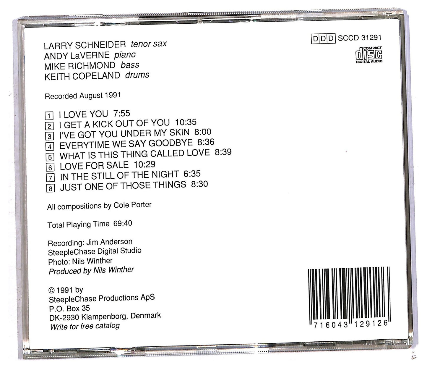 EBOND Larry Schneider Quartet - Just Cole Porter CD CD091965