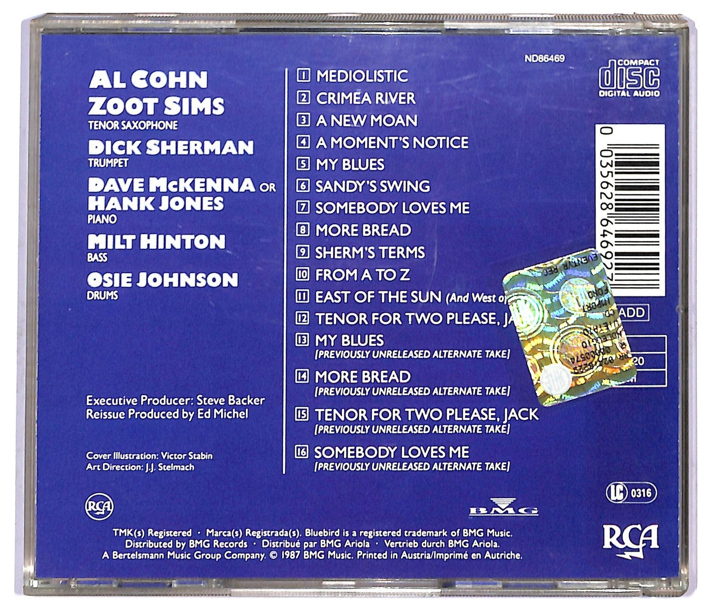 EBOND Al Cohn & Zoot Sims - From A To Z - And Beyond CD CD092005