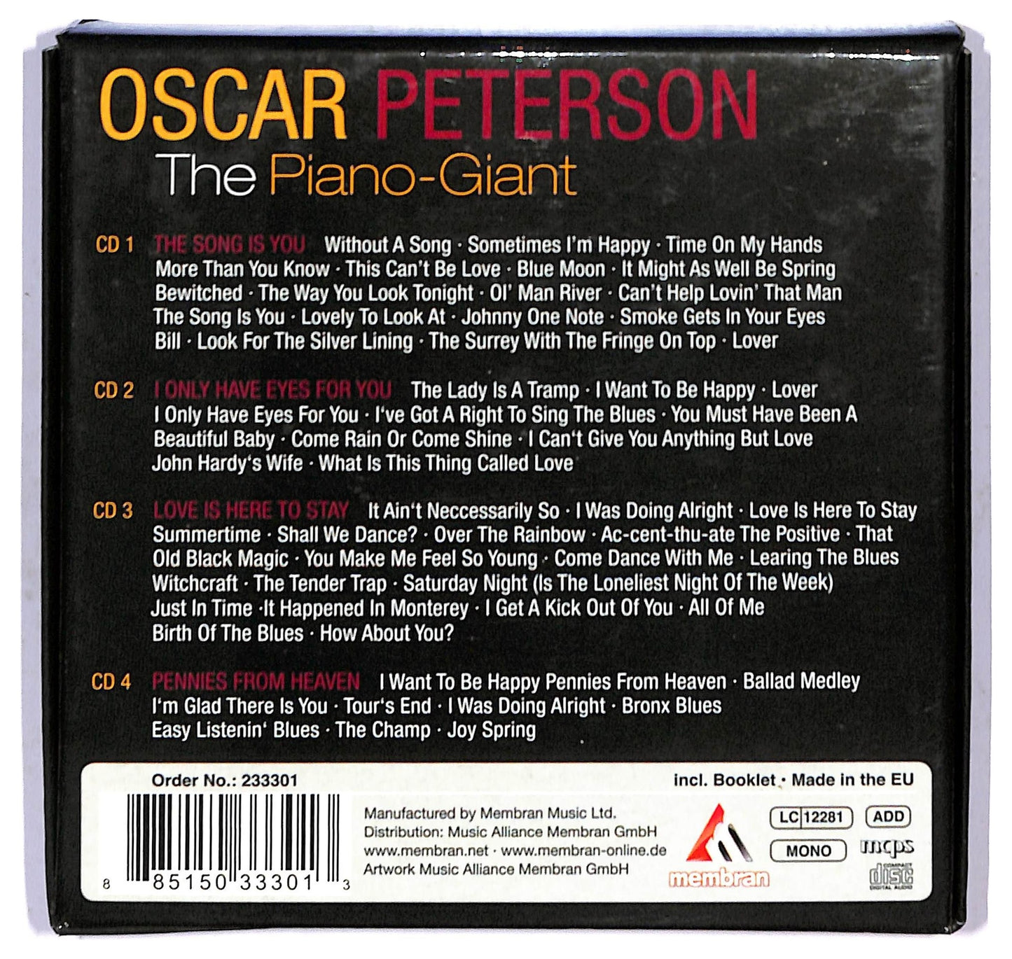 EBOND Oscar Peterson - The Piano-GIant CD CD092012