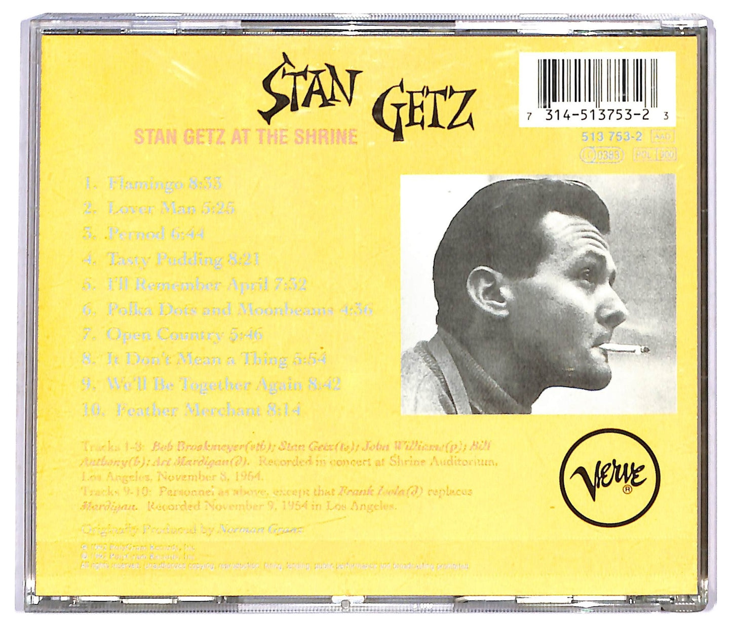 EBOND Stan Getz - At The Shrine CD CD092036