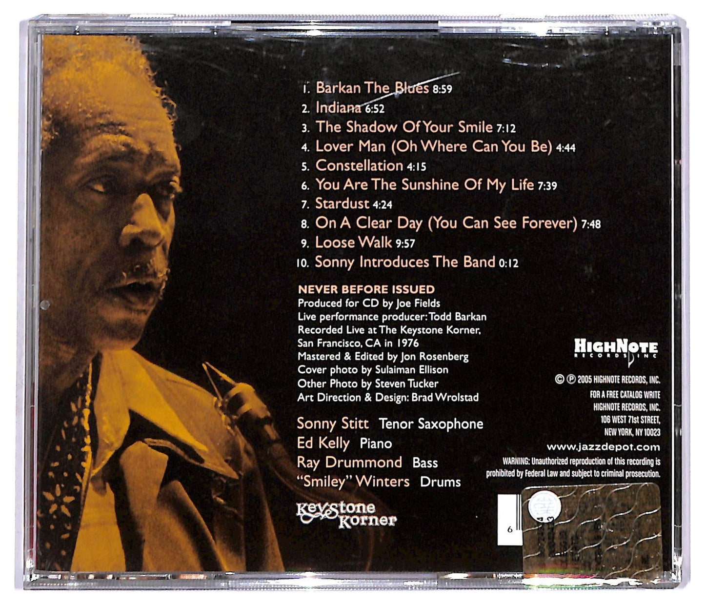 EBOND Sonny Stitt - Work Done CD CD092038