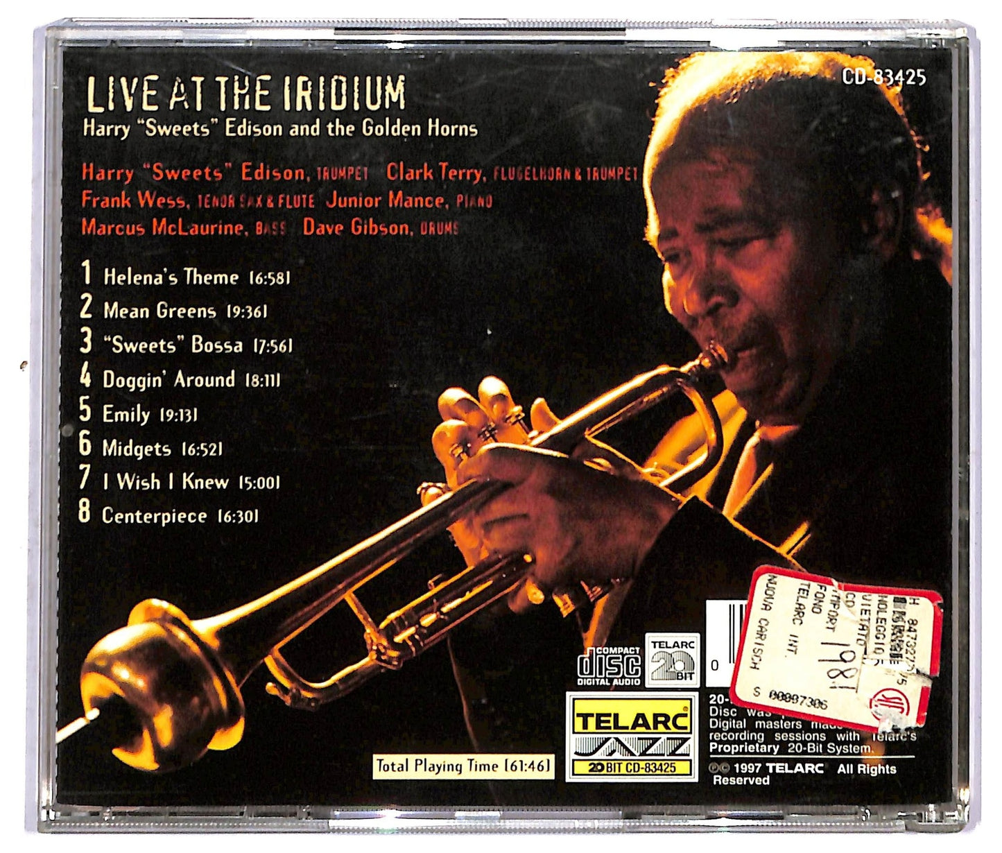 EBOND Harry Sweets Edison And The Golden Horns - Live At The Iridium CD CD092106