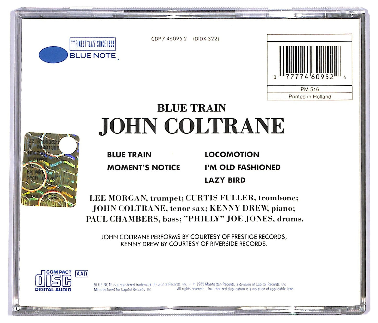 EBOND John Coltrane - Blue Train CD CD092150