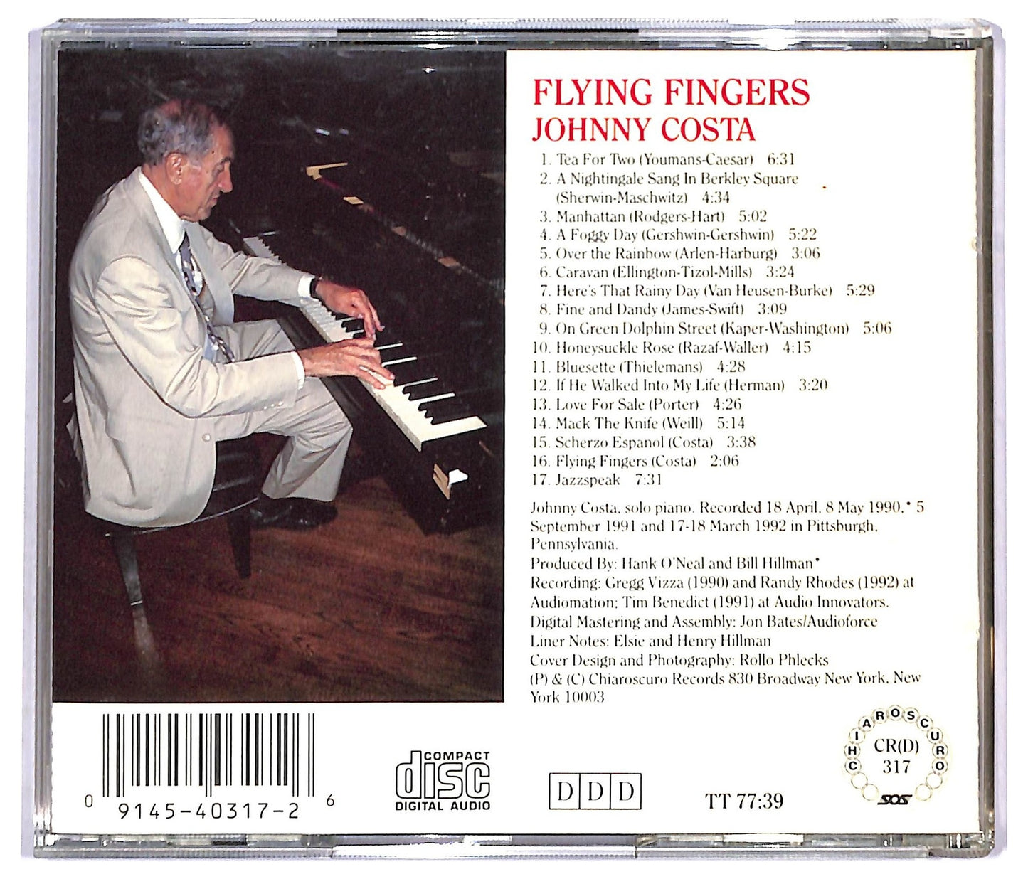 EBOND Johnny Costa - Flying Fingers CD CD092151