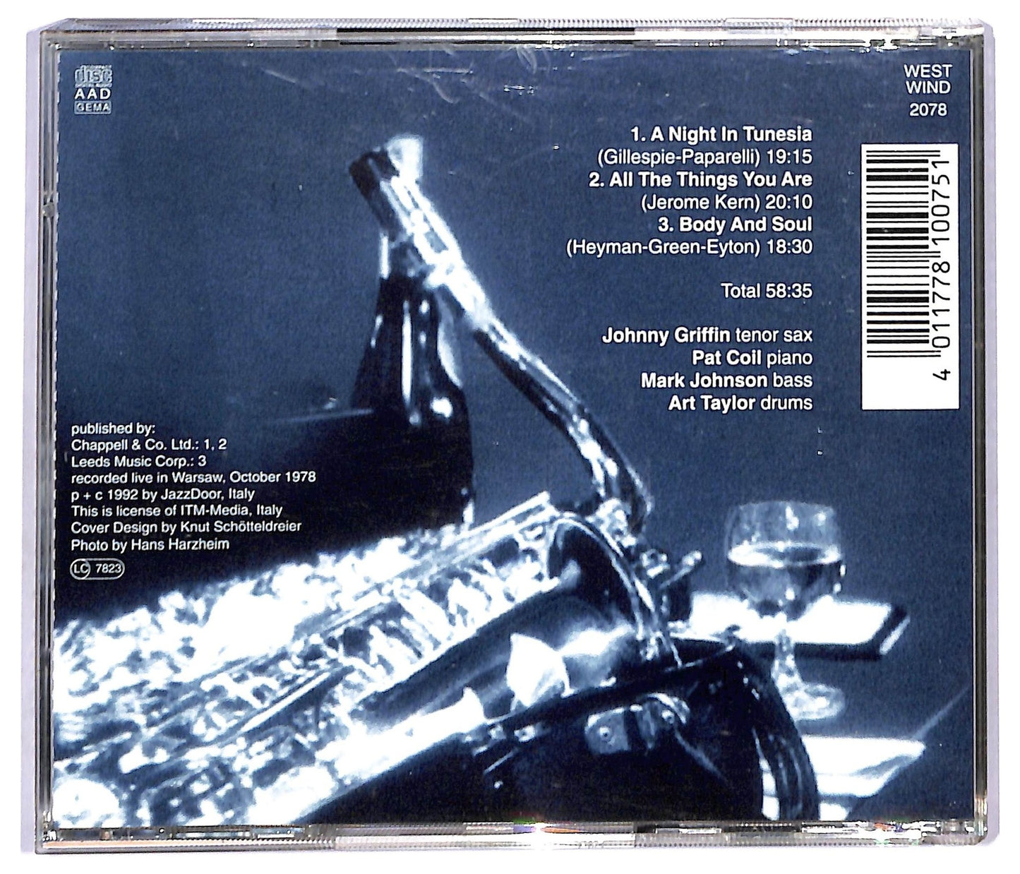 EBOND The Johnny Griffin Quartet - Unpretentious Delights CD CD092222