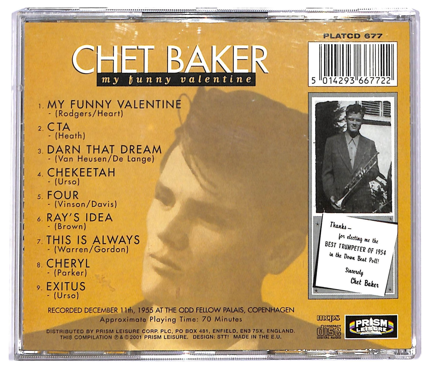 EBOND Chet Baker - My Funny Valentine CD CD092265