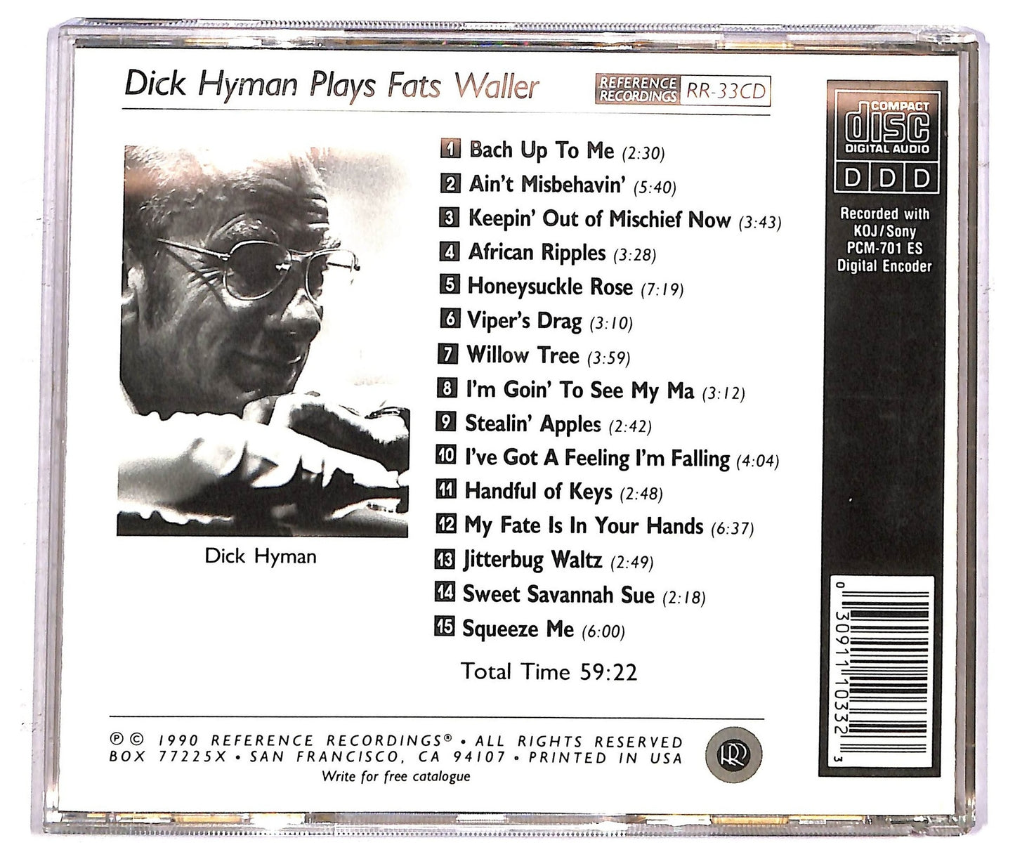 EBOND Dick Hyman - Dick Hyman Plays Fats Waller CD CD092308
