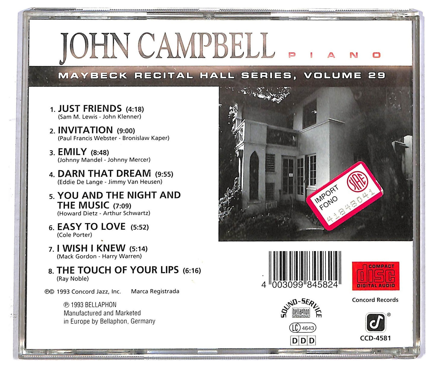 EBOND John Campbell - At Maybeck CD CD092331