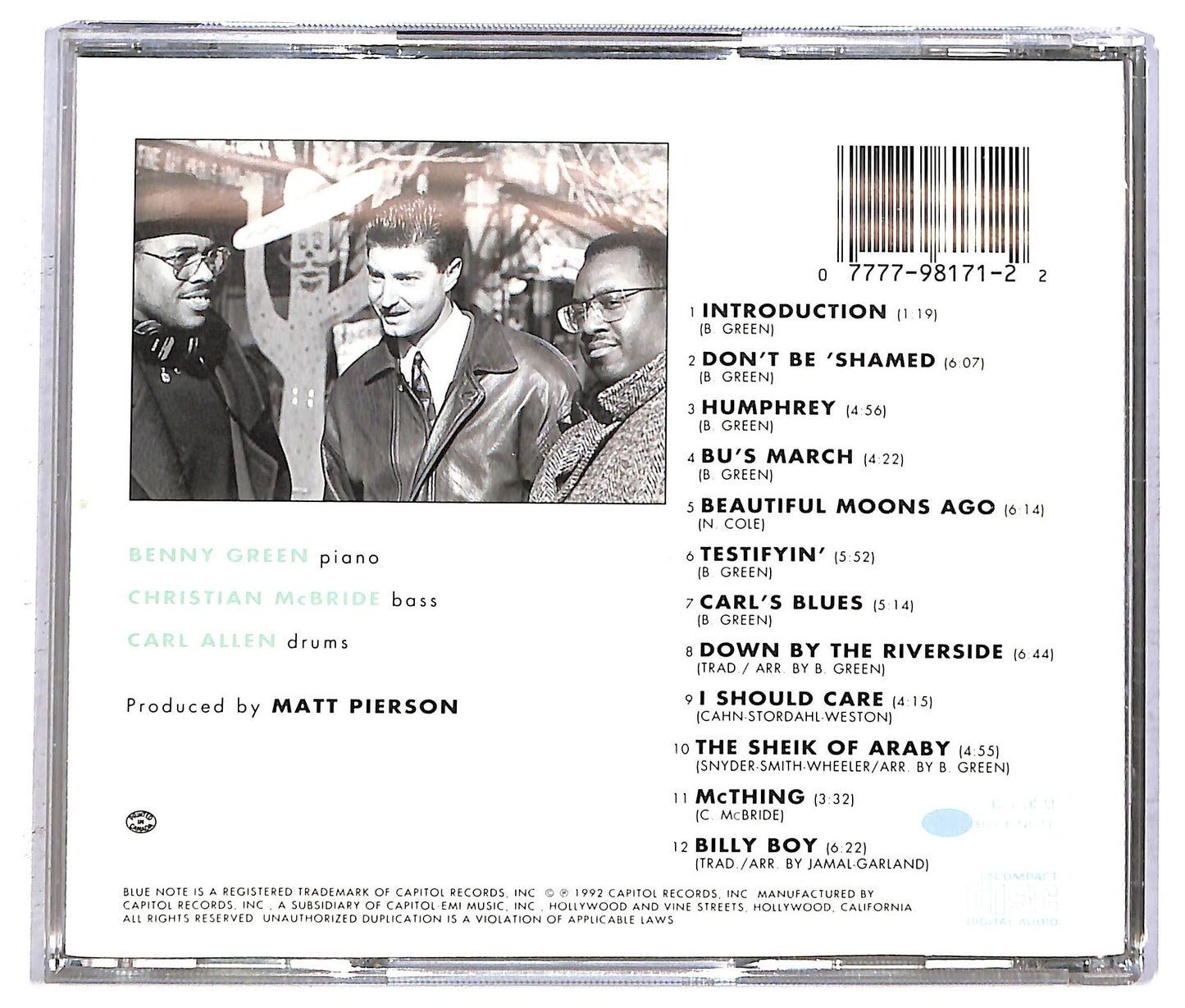 EBOND The Benny Green Trio - Testifyin'! CD CD092334