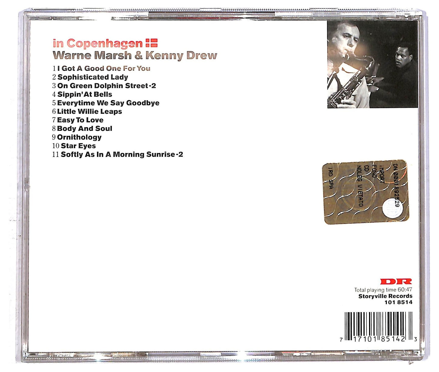 EBOND Warne Marsh & Kenny Drew - In Copenhagen CD CD092360