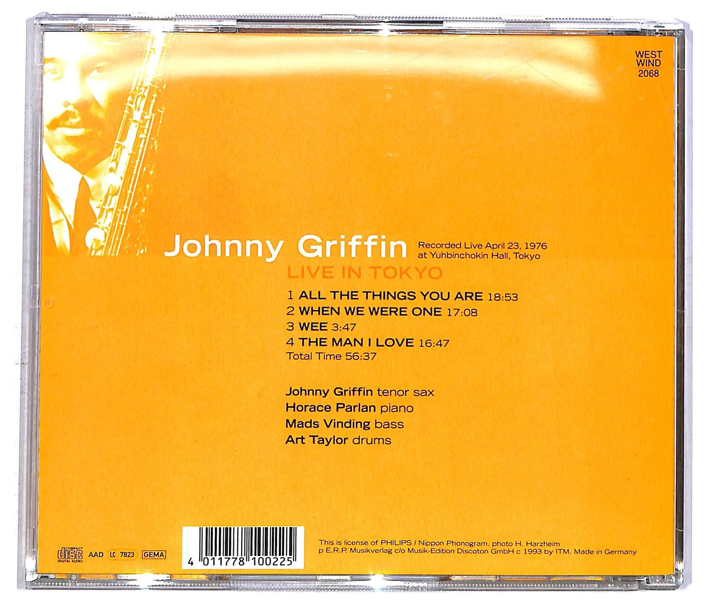 EBOND Johnny Griffin - Live In Tokyo CD CD092407