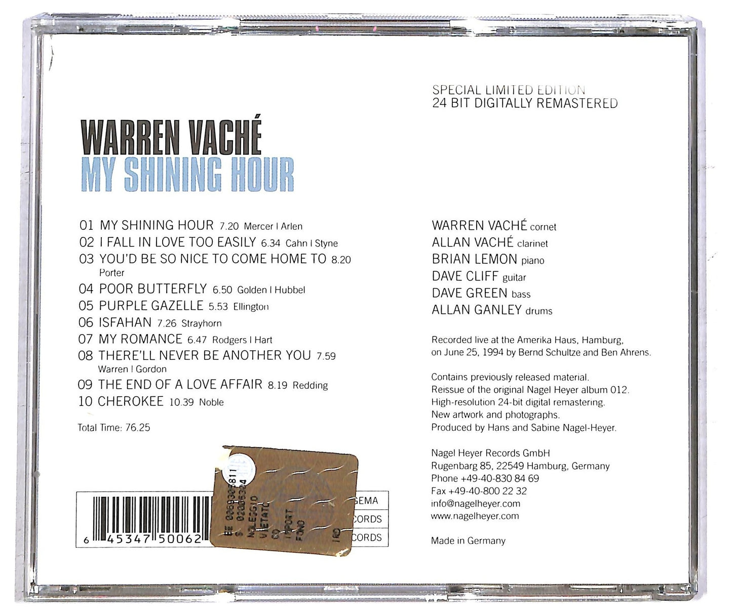 EBOND Warren Vache - My Shining Hour CD CD092412