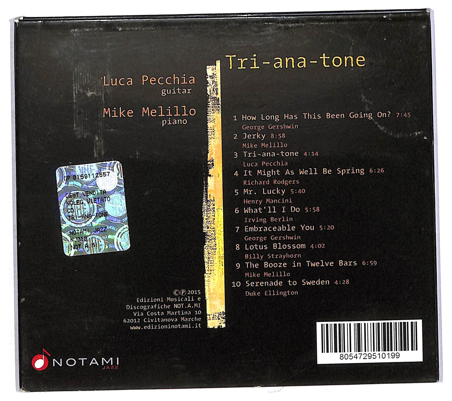 EBOND Pecchia Luca Melillo Mike - Tri-Ana-Tone CD CD092433