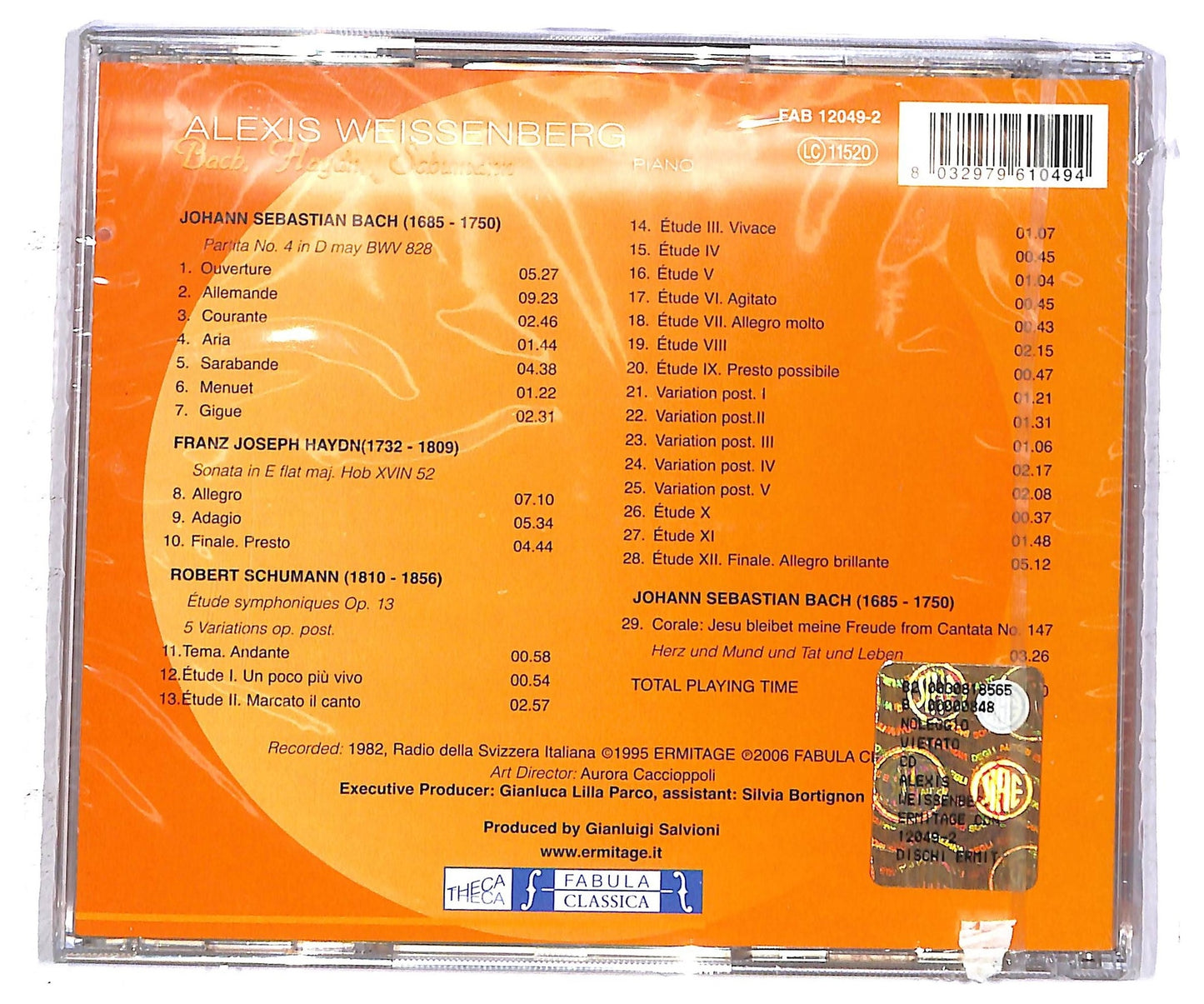 EBOND Alexis Weissenberg - Bach Haydn Schumann CD CD092438