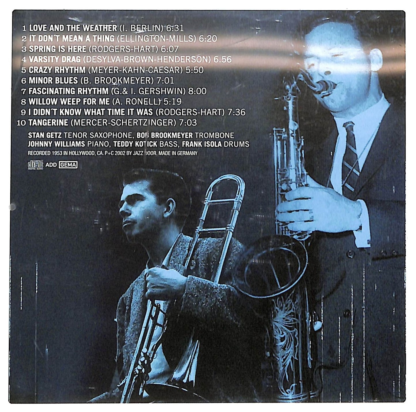 EBOND Stan Getz Feat. Bob Brookmeyer - California Sessions CD CD092501