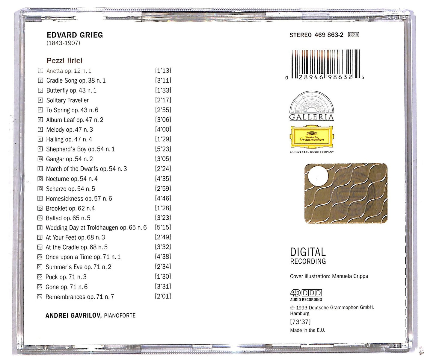 EBOND Edvard Grieg - Pezzi Lirici CD CD092513