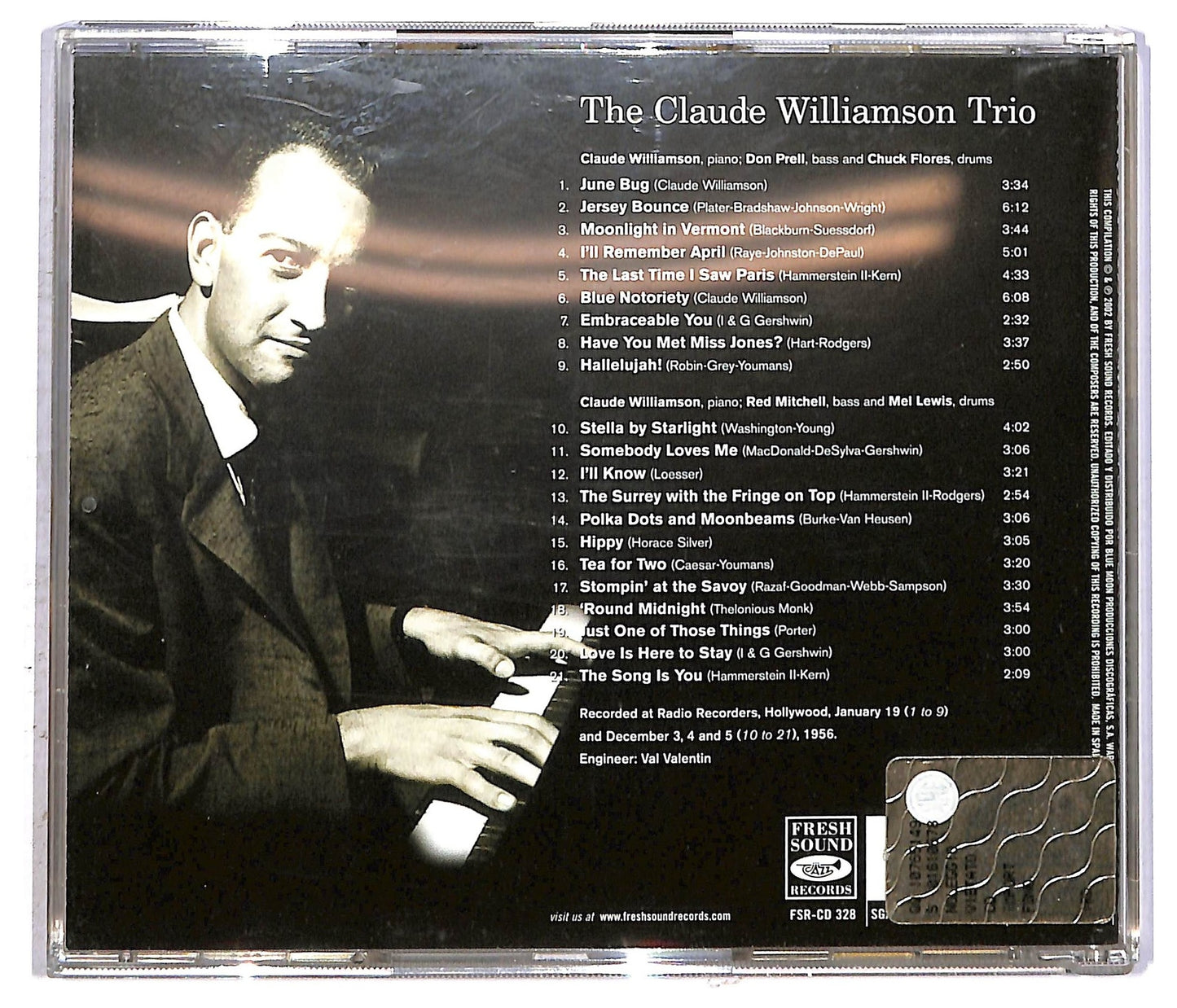 EBOND The Claude Williamson Trio - Complete 1956 Studio Sessions CD CD092527
