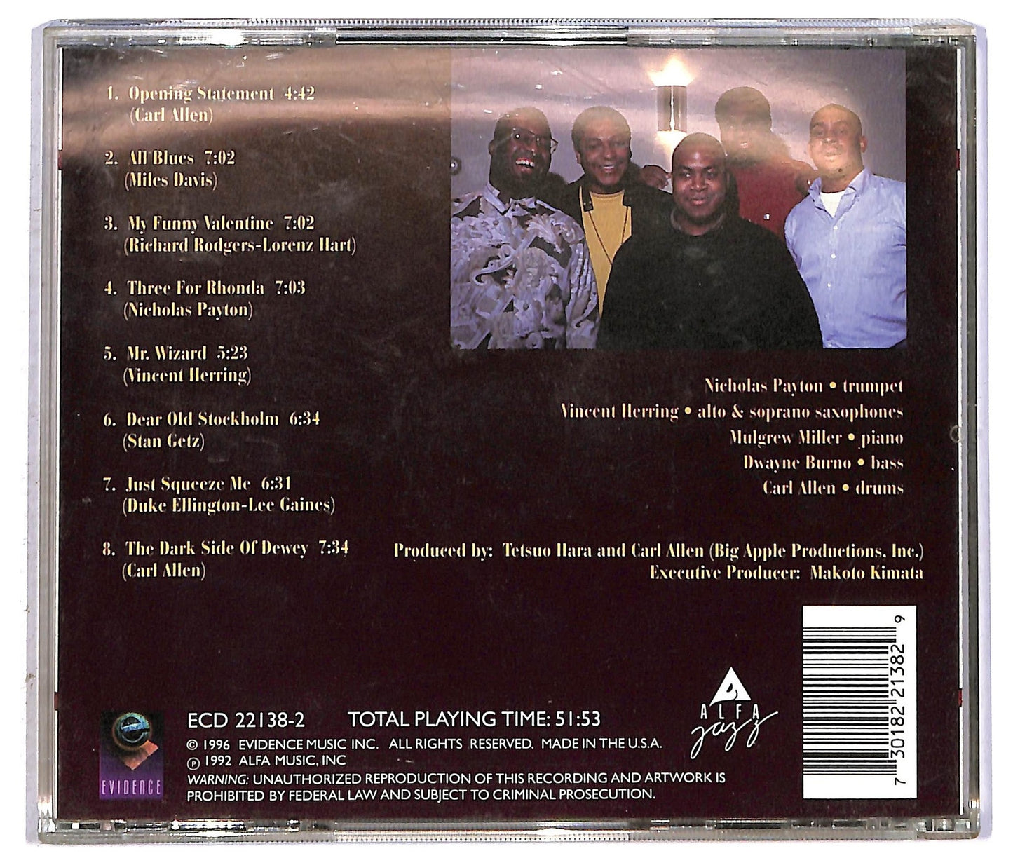 EBOND Carl Allen & Manhattan Projects - The Dark Side Of Dewey CD CD092528