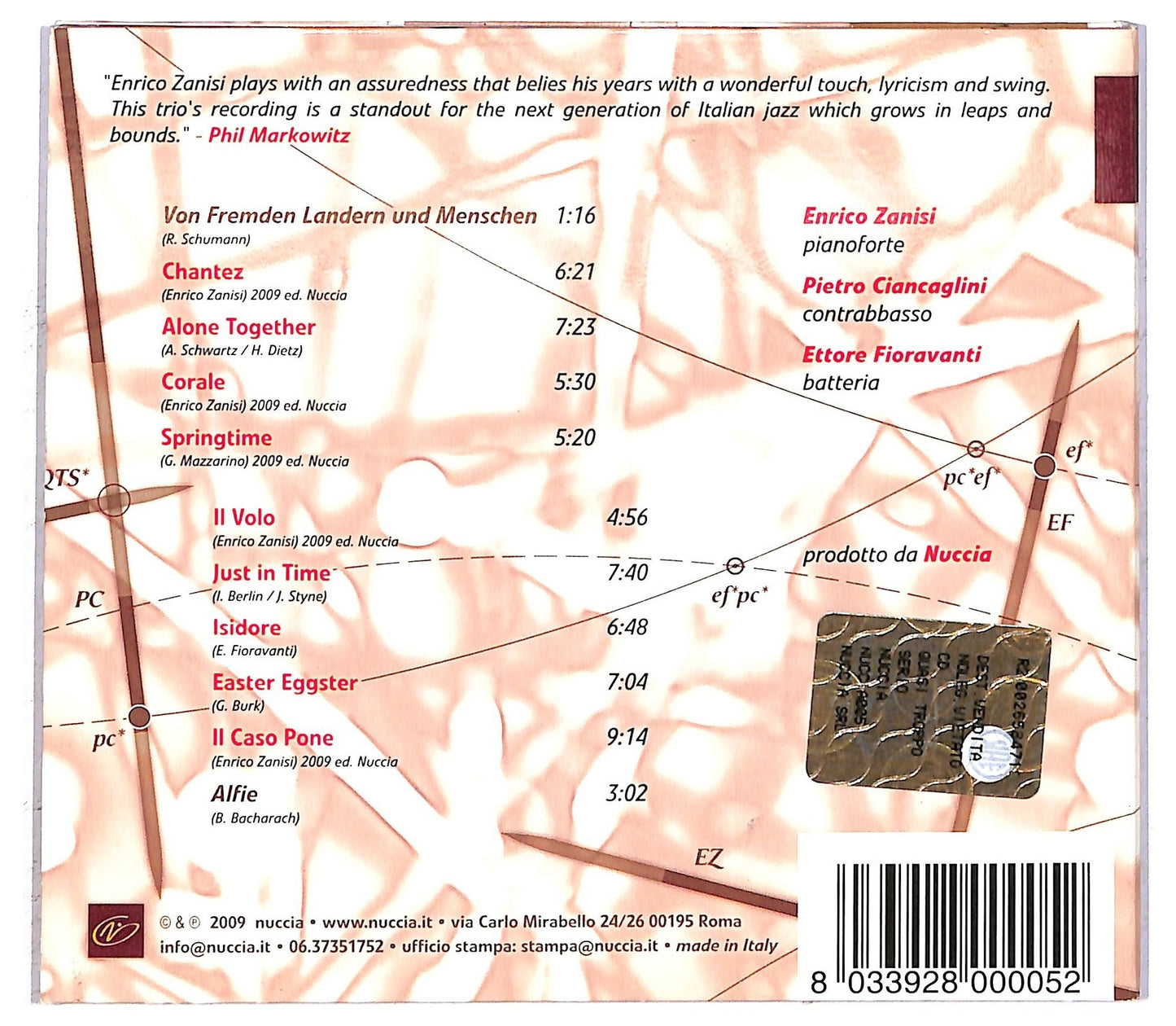 EBOND Enrico Zanisi - Quasi Troppo Serio CD CD092554