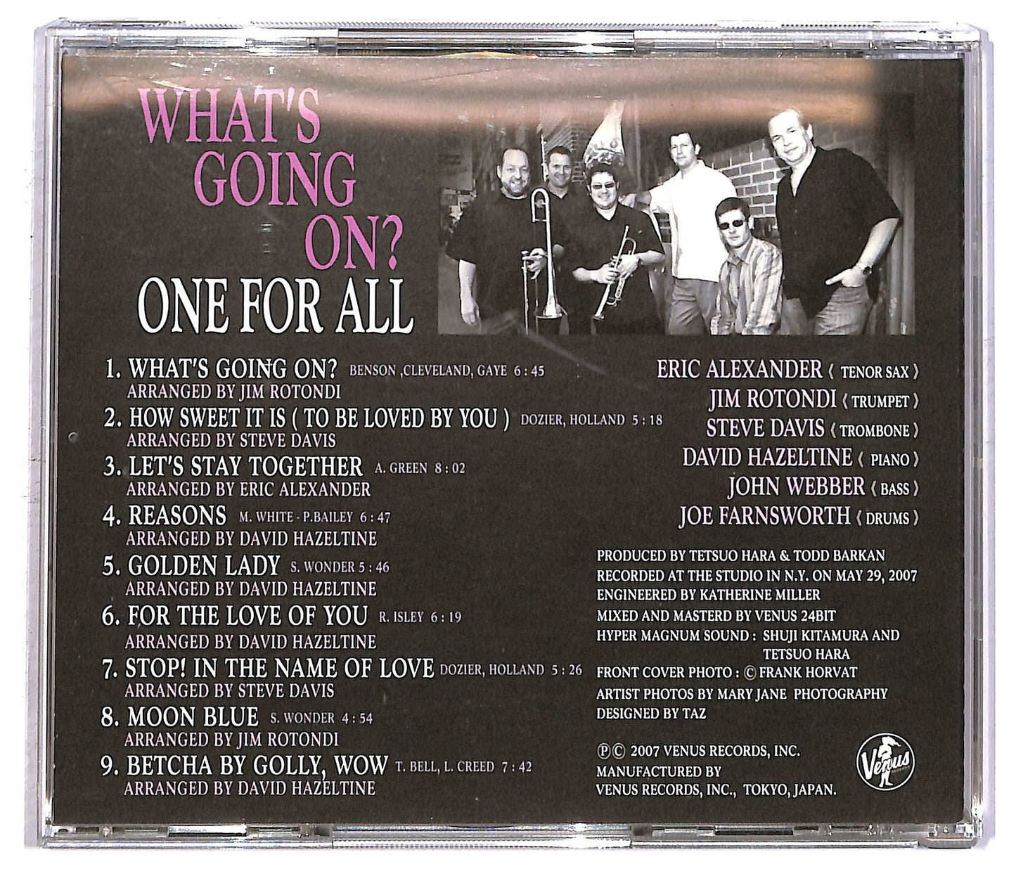 EBOND One For All - What's Going On? CD CD092563