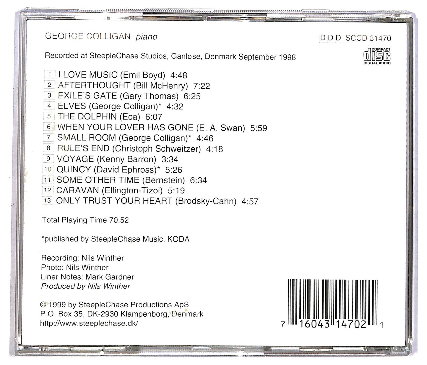 EBOND George Colligan - Small Room CD CD092612