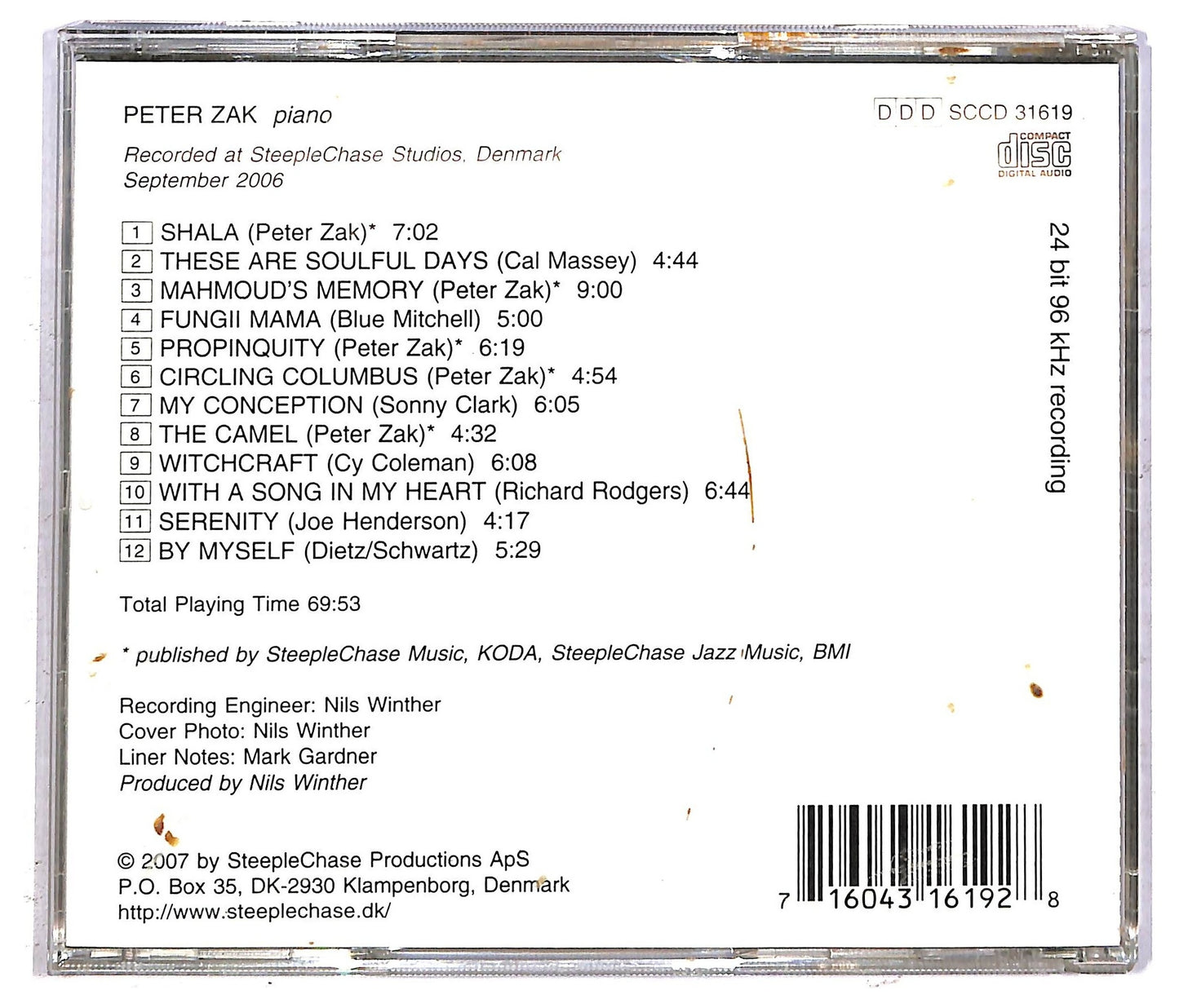 EBOND Peter Zak - My Conception CD CD092629