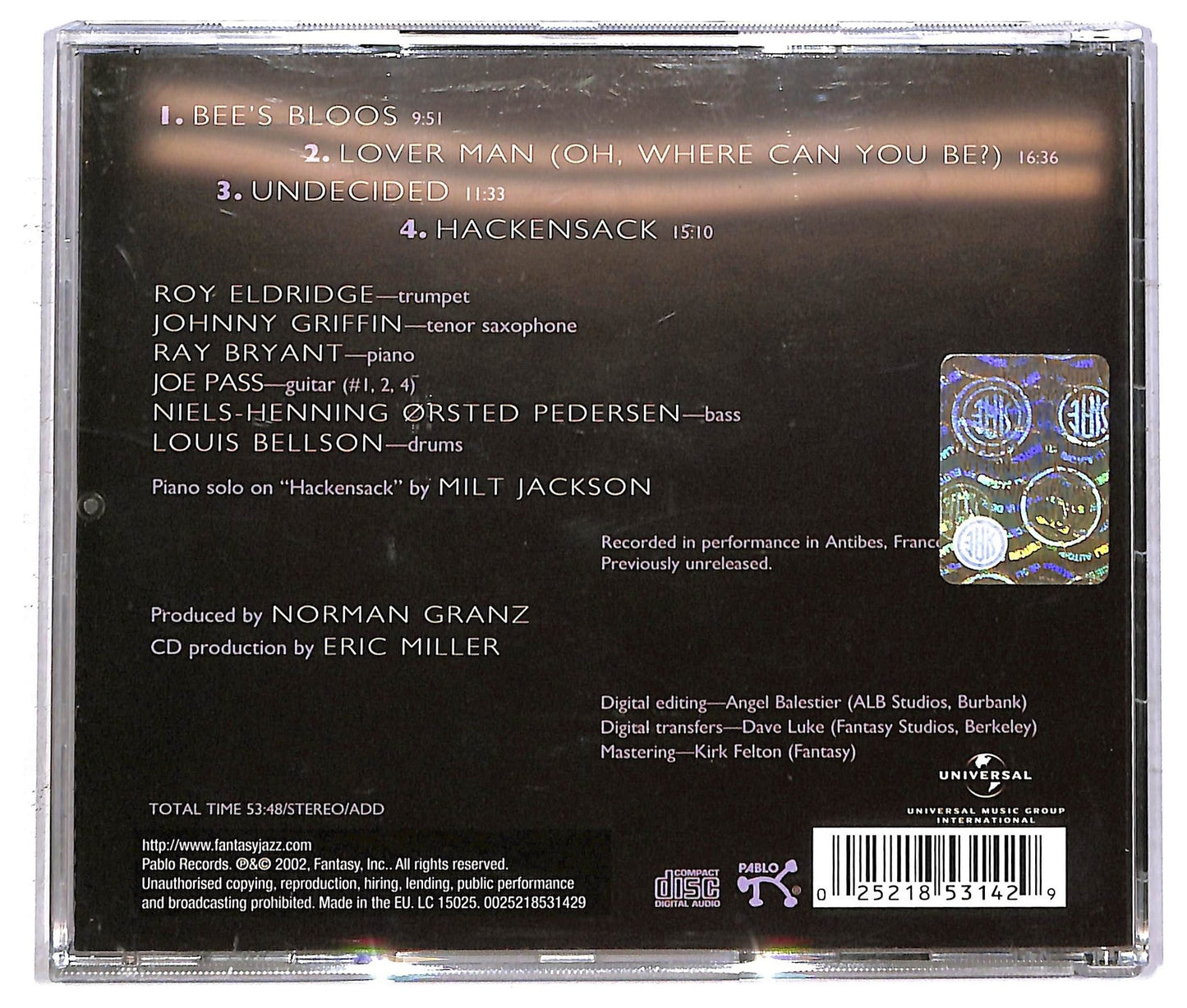 EBOND Roy Eldridg - Decidedly CD CD092661