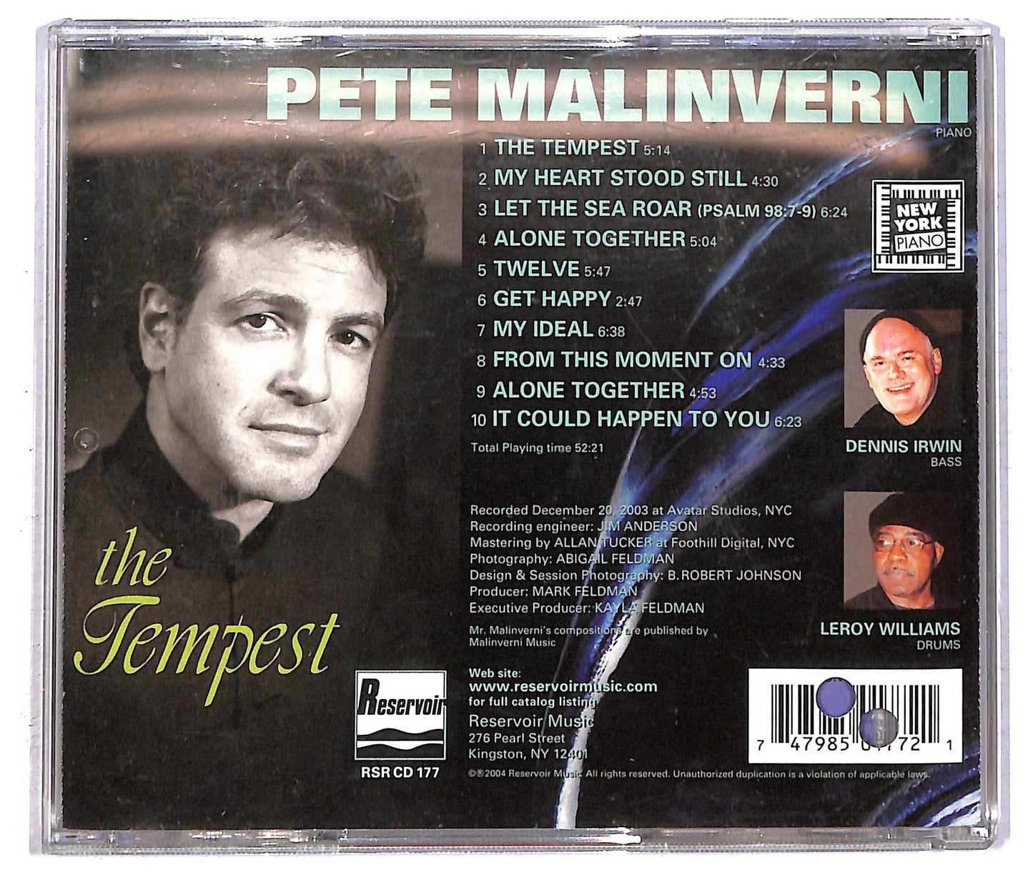 EBOND Pete Malinverni - The Tempest CD CD092709