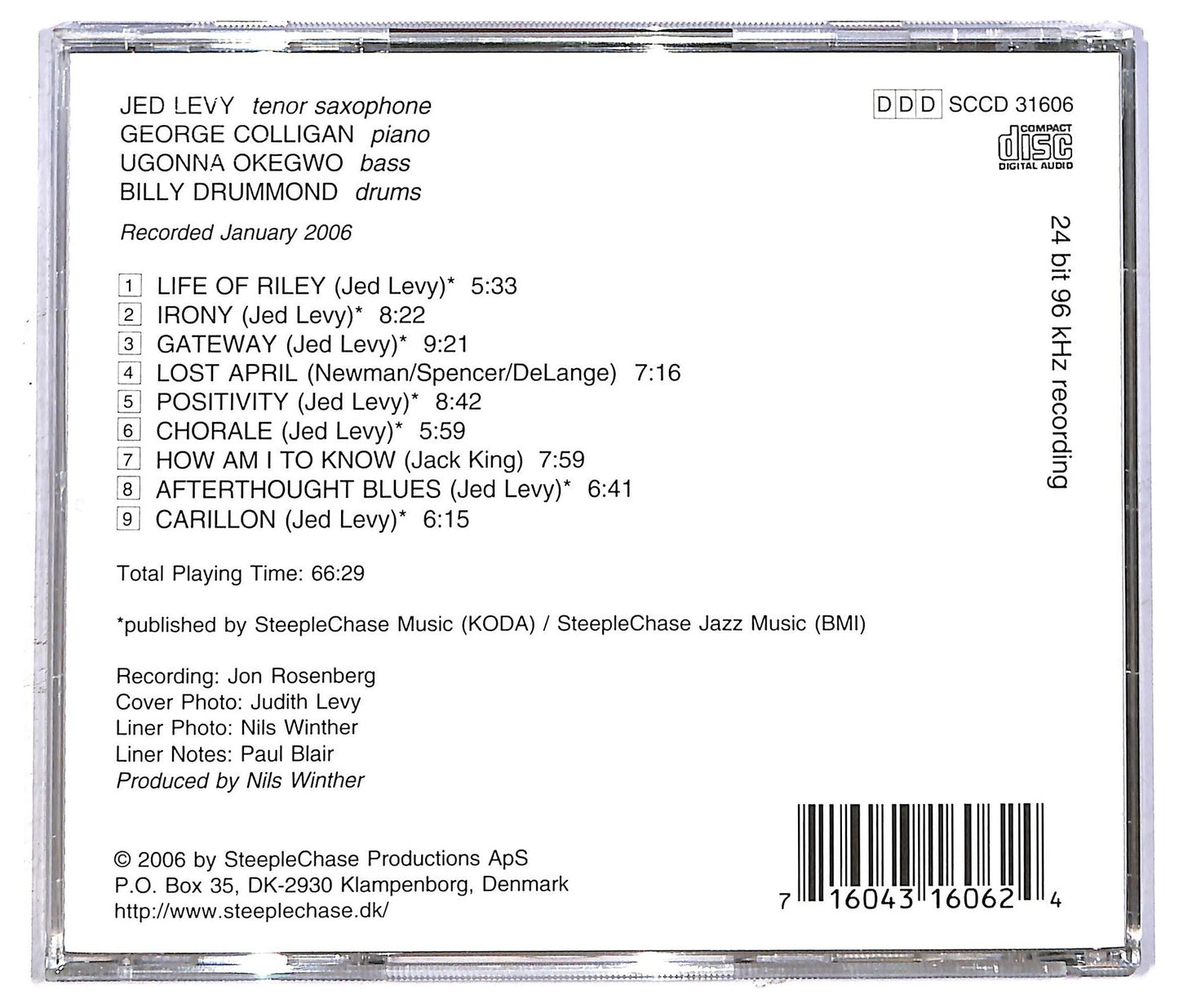 EBOND Jed Levy - Gateway CD CD092716