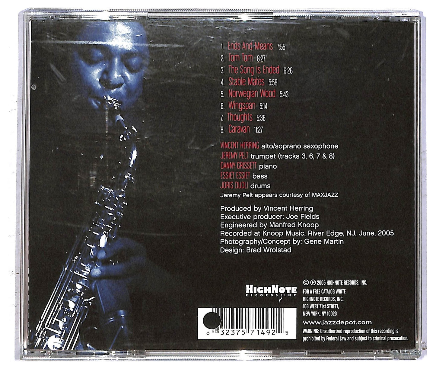 EBOND Vincent Herring - Ends And Means CD CD092756