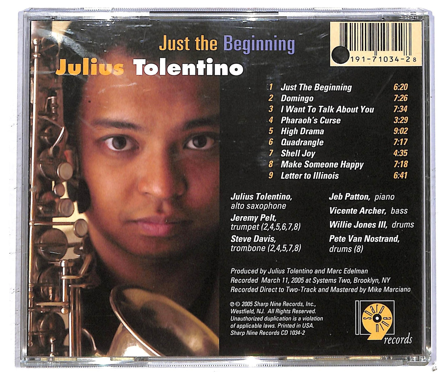 EBOND Julius Tolentino - Just the Beginning CD CD092815